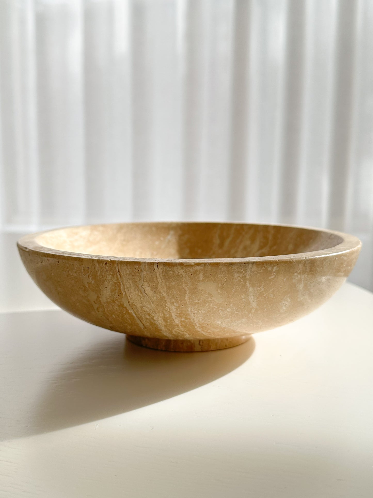 Travertine Bowl - Low (Free Shipping)