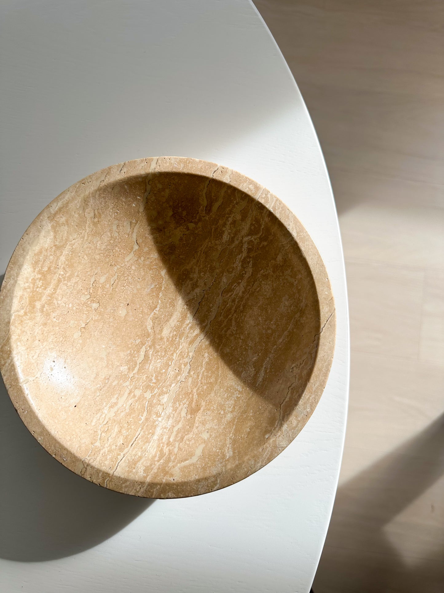 Travertine Bowl - Low (Free Shipping)