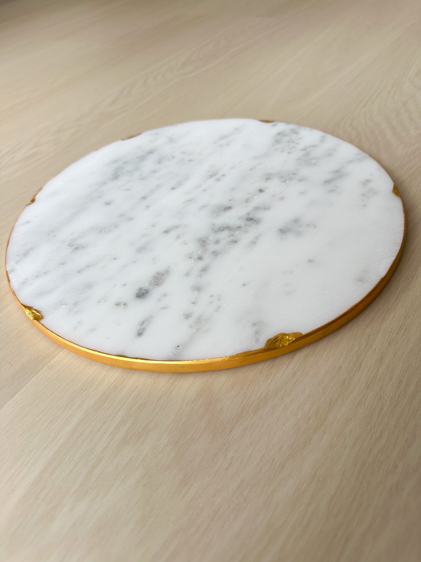 Marble Board with Gold Edge